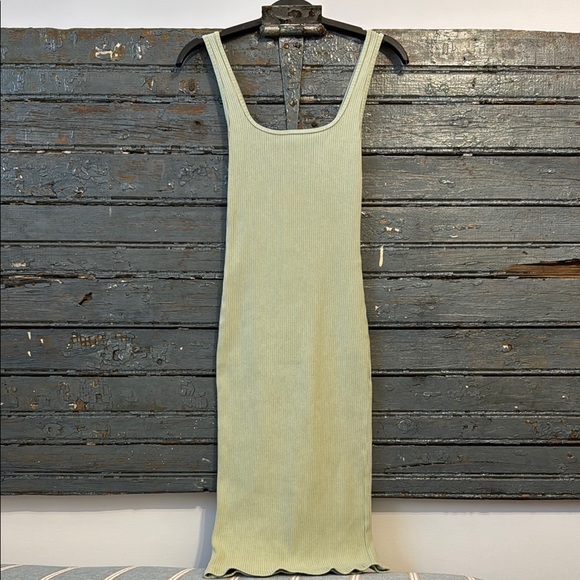 Aritzia Wilfred Free Green Dress Knee-Length Sleeveless Casual - Picture 1 of 4